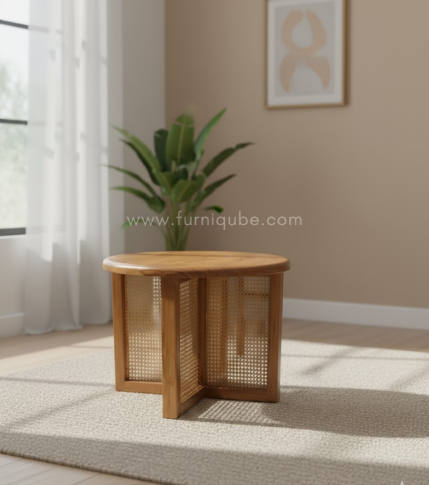 Rattan Crossbase Round