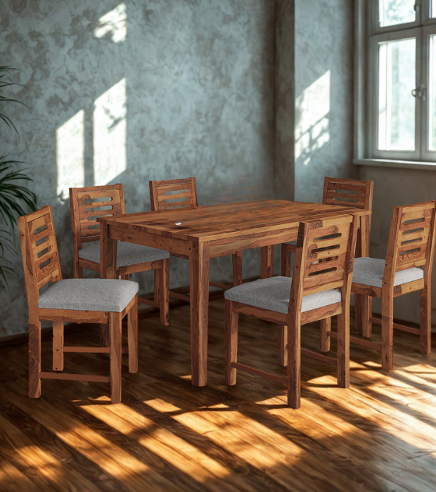 Rustic Wood Dining Set