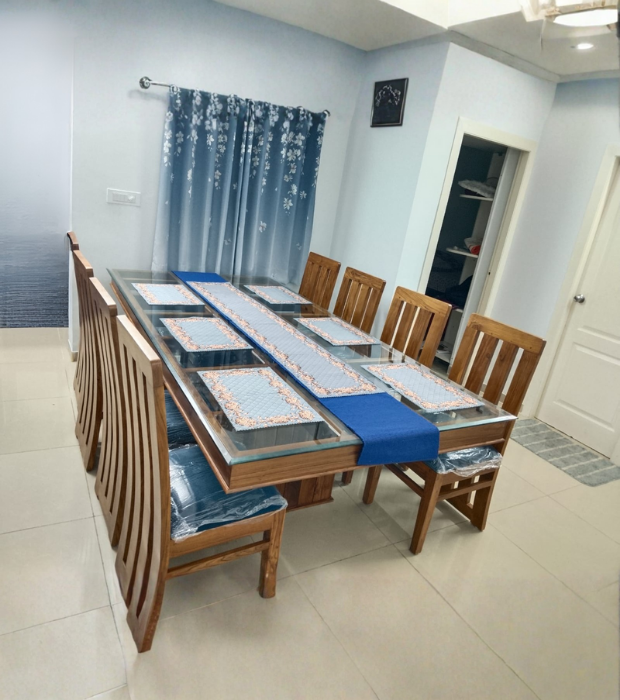 Slat Back 8-Seater Dining