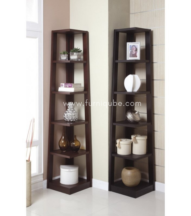 Tall Corner Ladder Shelf
