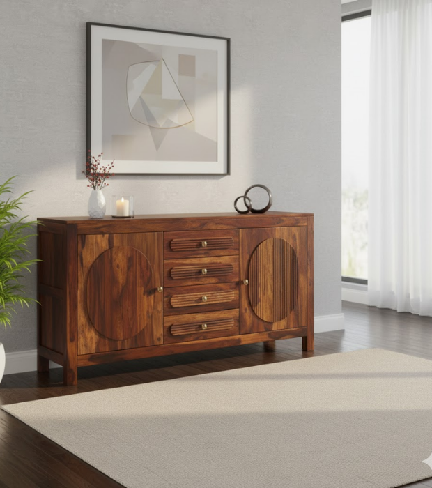 Wooden Grace Console Table