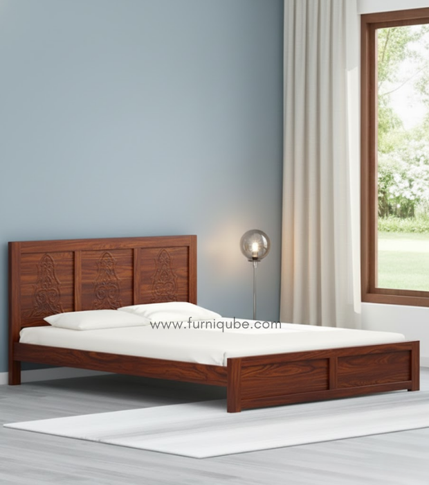 The Dark Walnut Frame bed