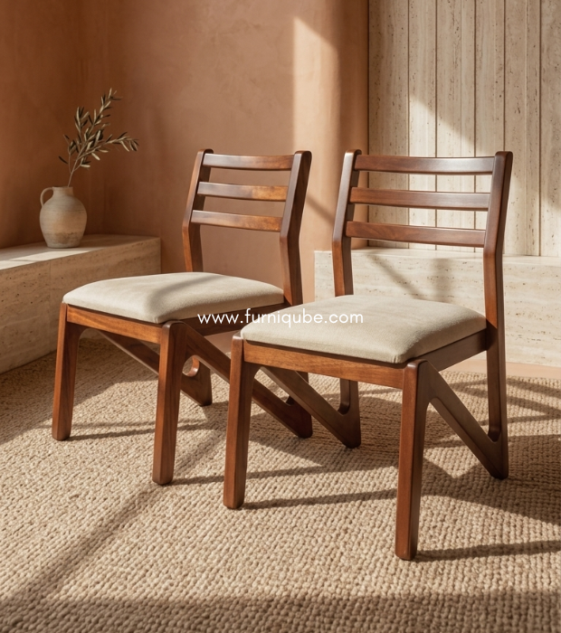 The Vector Solid Wood Chair