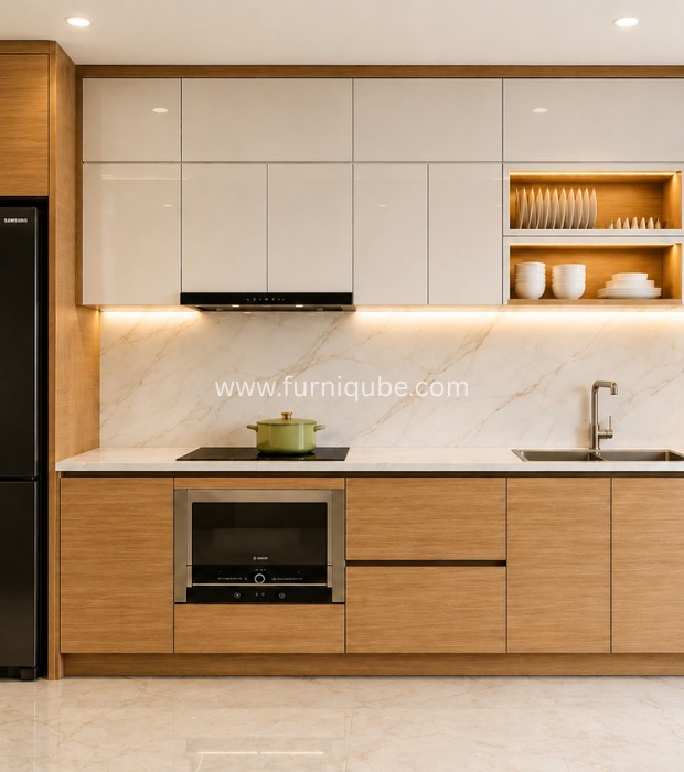 Lustro Straight Kitchen Design
