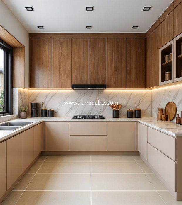 The Under-Glow Timber Kitchen