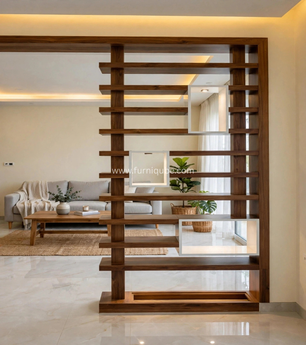 Horizontal Slat Partition Screen