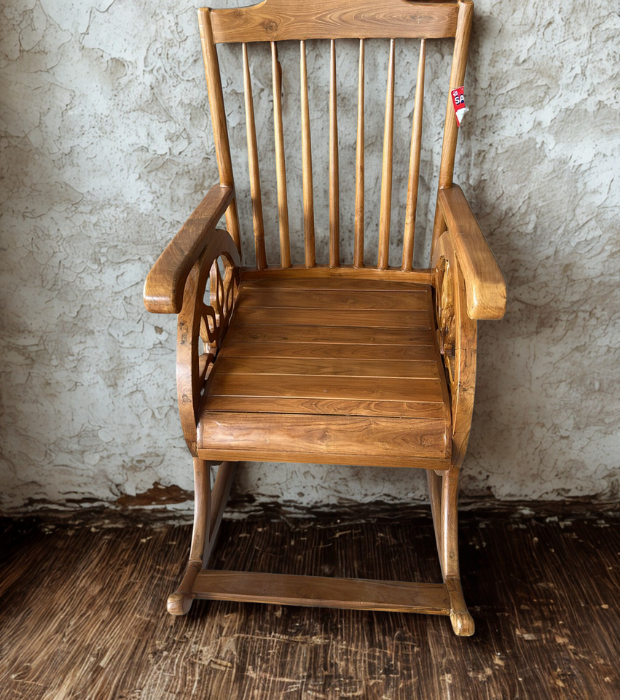 Natural Finish Hardwood Rocker