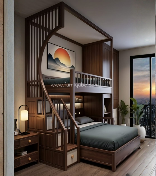 The Deluxe Dual-Level Bed