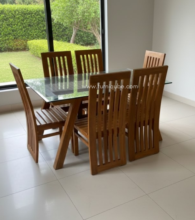 The Vertical Grain Dining Set
